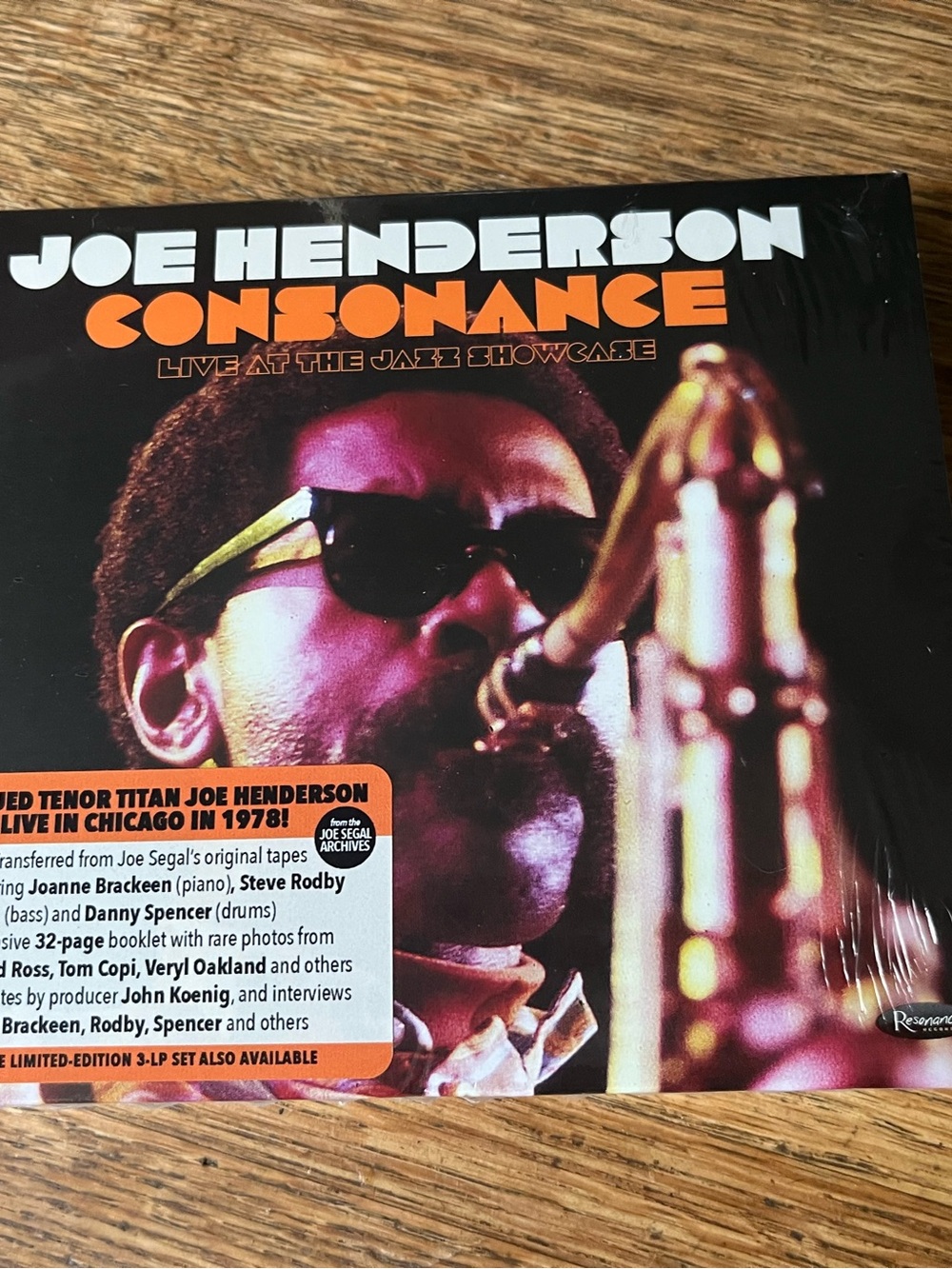 Joe Henderson CD Consonance Live At The Jazz Showcase Jazz Album Live Sealed
